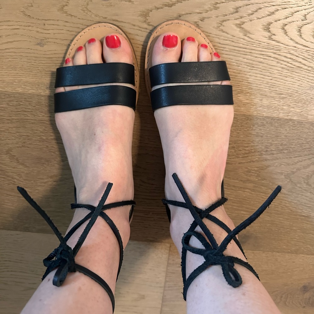 Madewell Women's Black Strappy Sandals